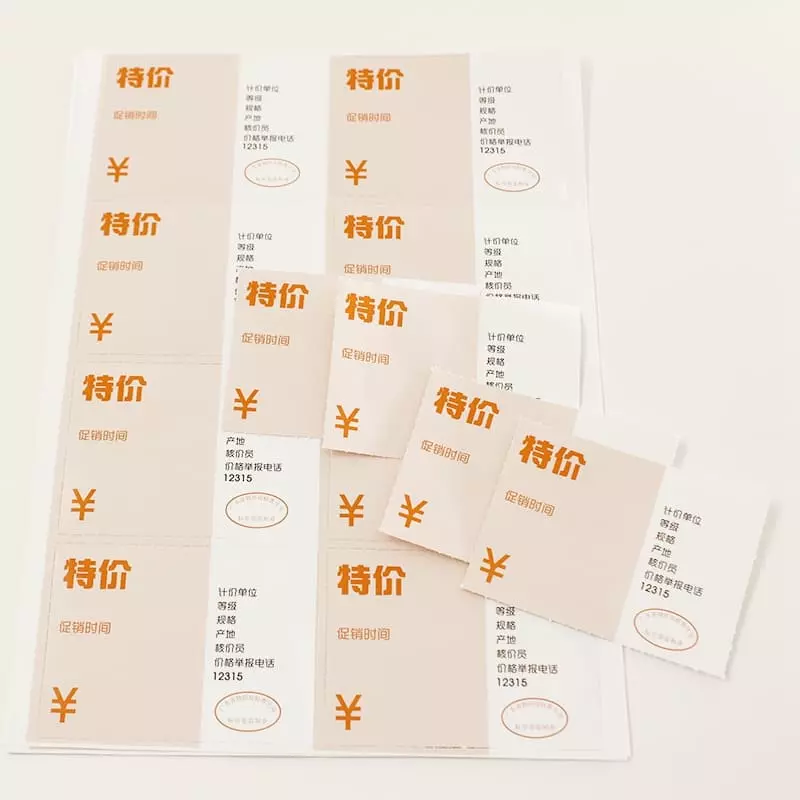 Sticky Label Paper