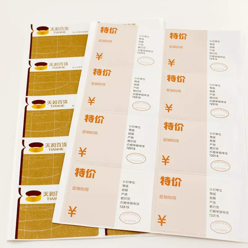 Sticky Label Paper