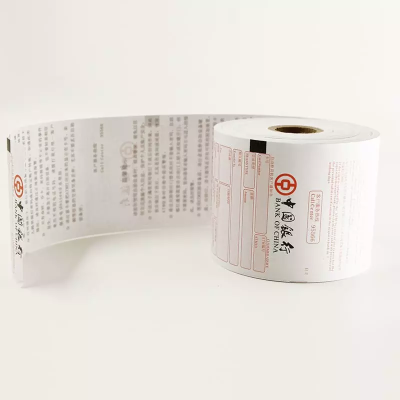 Blank thermal roll paper