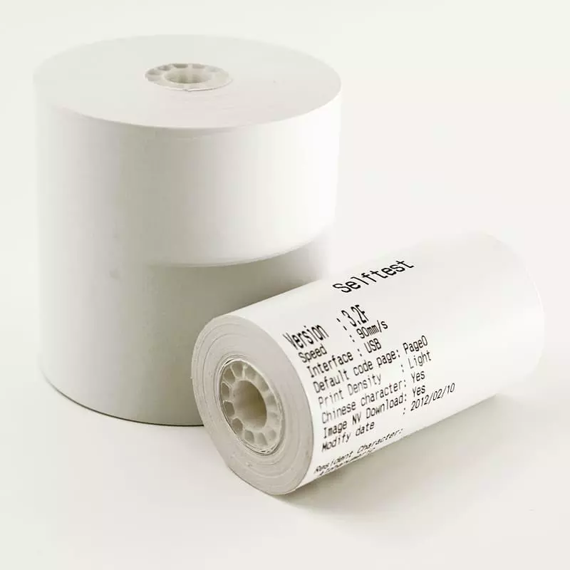 Blank thermal roll paper