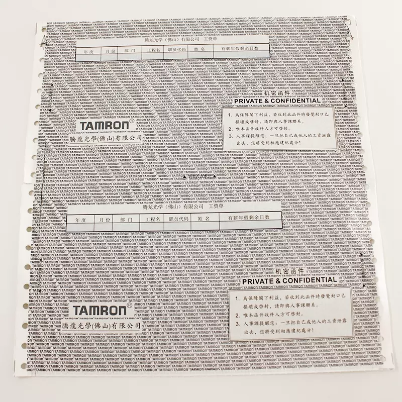 Confidential Letters